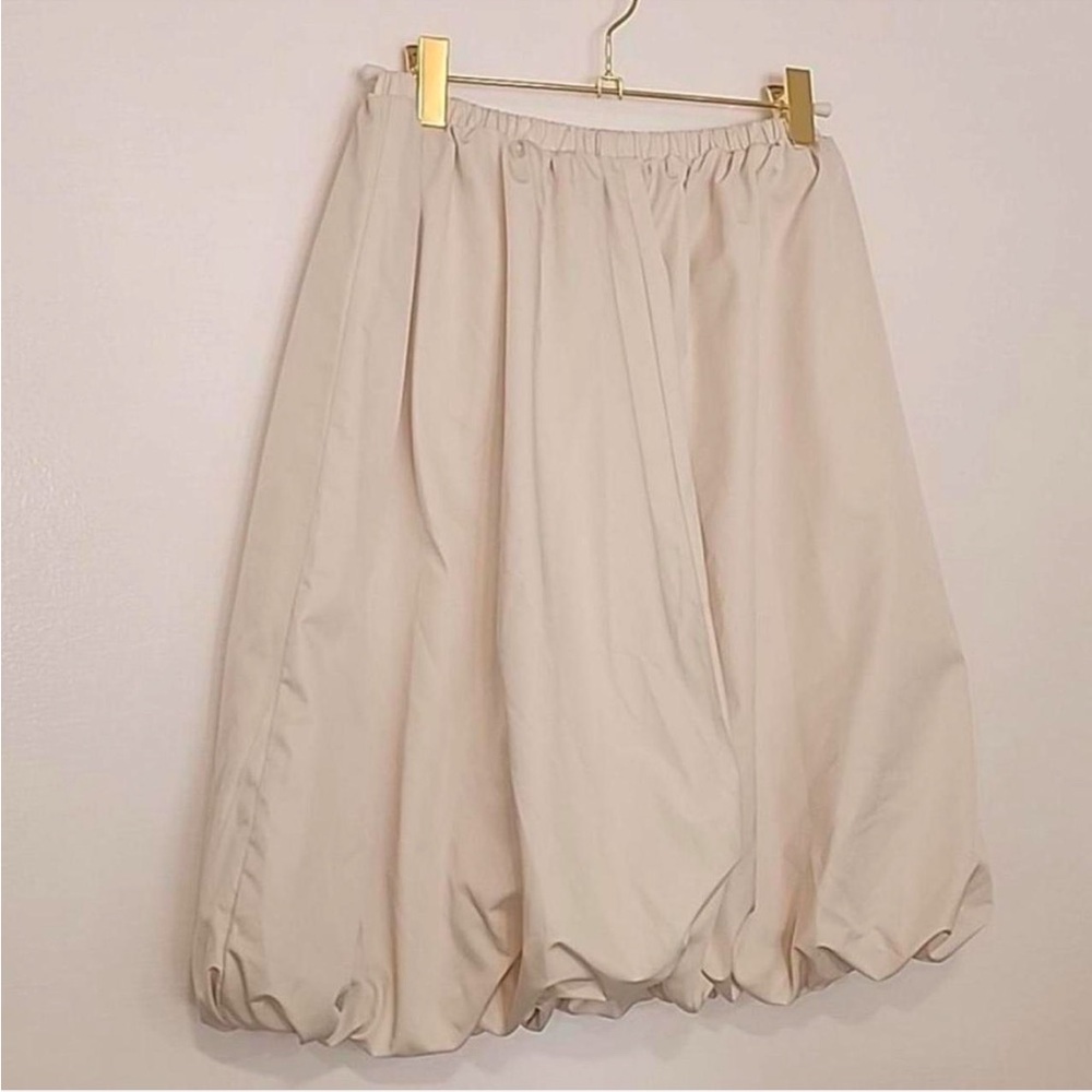 Anthropologie cream bubble skirt